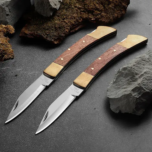 Title 4, Fashion Personality Stainless Steel Folding Kni...