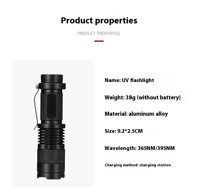 Title 8, Fluorescent Detection UV Flashlight, Scorpion L...