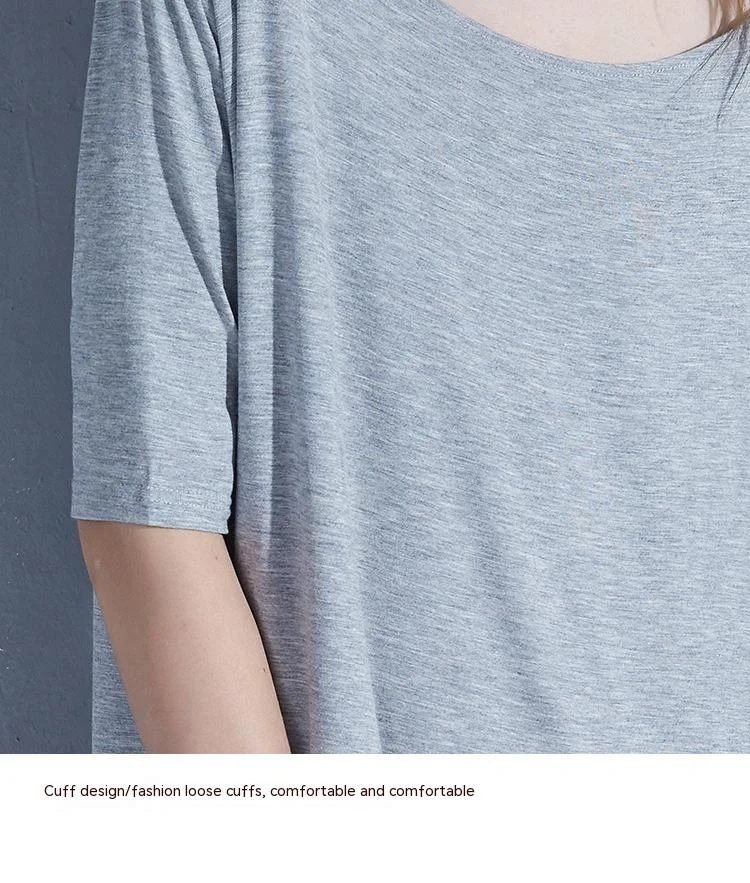 Title 7, Modal Womens Short Sleeve Mid-length Backless ...