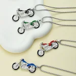 Colar de motocicleta fashion Estilo hipster punk Design arrojado para motociclistas e amantes do punk. Mostre sua personalidade e estilo único — foto 12
