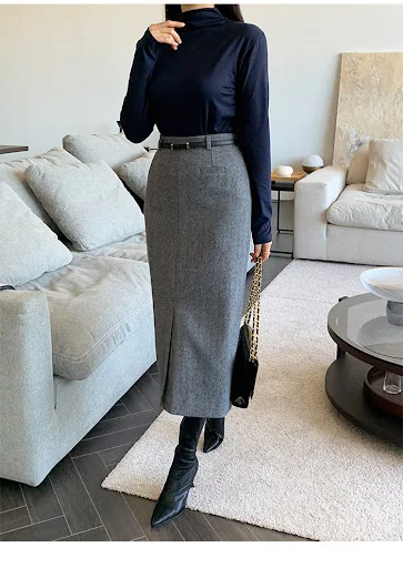Title 16, Gray Womens Autumn & Winter Thickened High Wai...