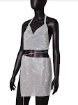 Sexy Light Diamond Rhinestone Nightclub Skirt. Sparkle all night long with this lightweight and eye-catching skirt! — photo 5