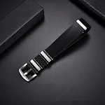 Pulseira de relógio retrô em couro bovino de camada superior. Conforto, durabilidade e estilo clássico para um visual elegante e atemporal em seu pulso. — foto 4