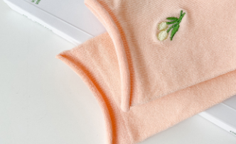 Title 4, Thin Stacked Socks Macaron Embroidery