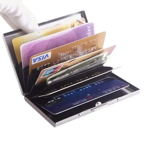 Title 7, Stainless steel metal creative card holder Keep...