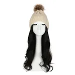 Beige Hat Black Brown