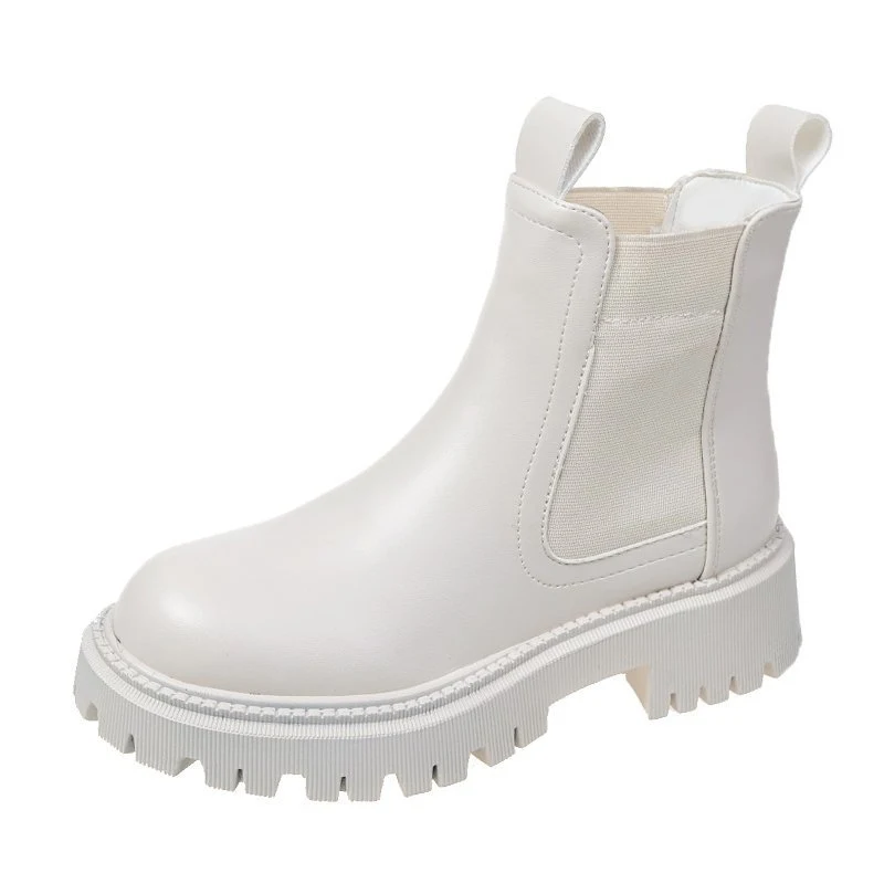 Title 2, British-style High-Heeled Martin Boots for Girl...