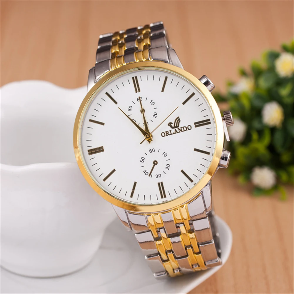 Relógio casual de quartzo com escala simples, ideal para uso diário. Design elegante e fácil de ler, perfeito para qualquer ocasião. Confortável. — foto 1