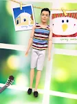 Boneco Ken Príncipe Conjunto Listrado Top Calças Para brincadeiras criativas. Estimula a imaginação e o faz de conta das crianças. — foto 3