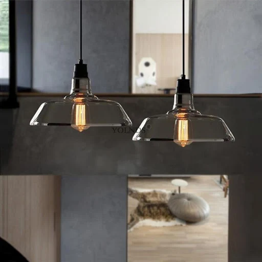 Title 1, Industrial style creative glass chandelier for ...