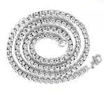 Steel Color Square Pearl Chain