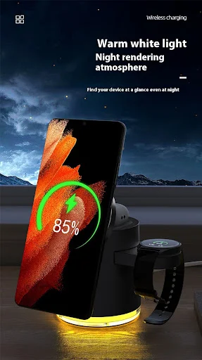 Title 2, Folding Magnetic Three-in-one Wireless Charger....