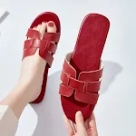 Chinelos de couro bovino de camada superior com solado macio, conforto e luxo para seus pés, perfeitos para relaxar em casa. — foto 11