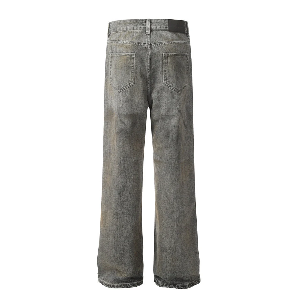 American Retro Distressed Straight Jeans for women, a comfortable fit with a classic vintage style, durable denim, perfe — photo 4