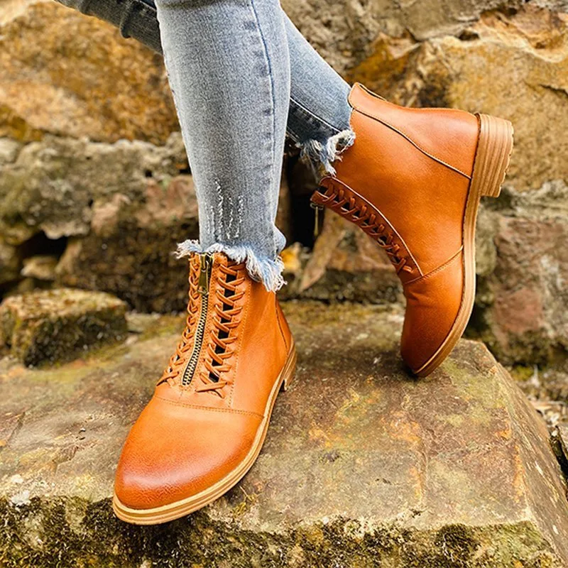 Title 5, British style Martin boots for women Classic co...