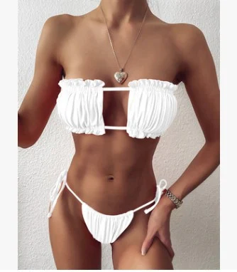 Nieuwe trend Fashion Hollow Sexy Bikini Skinny Badpak, verdikte string. Perfect voor het strand. Laat je figuur stralen in deze bikini! — foto 2