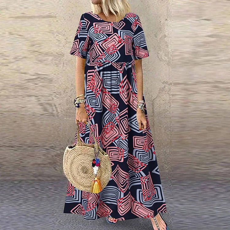 European and American women's plus size summer holiday dress, comfortable and stylish, perfect for vacations and warm we — photo 3