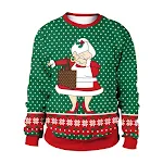 Digital bedruckter Weihnachtspullover Rundhals Paar-Sweater Damen Fabrik Großhandel Festliche Wärme für Paare — foto 6
