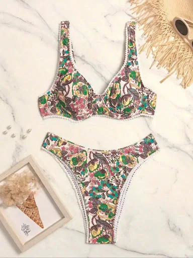 Title 7, European and American style bikini with steel b...
