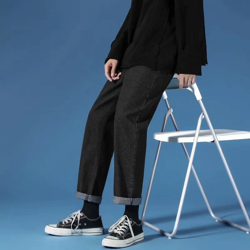 Title 2, Jeans de Hombre Holgados Rectos Tendencia Ajust...
