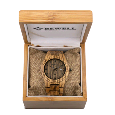 Relógio de madeira ultrafino masculino, presente criativo, quartzo. Design simples e elegante, ideal para uso diário e um presente especial. — foto 4