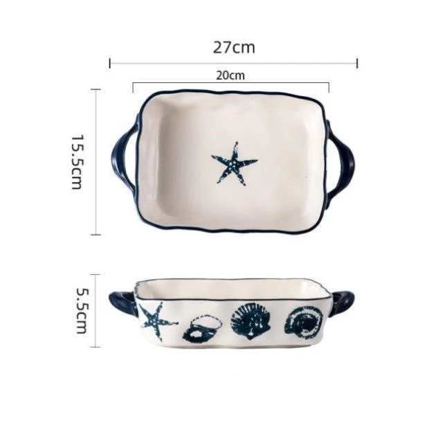 Creative Ceramic Cutlery Household Oven Baking Pan. Special ovenware for baking, perfect for creating delicious home-bak — photo 3