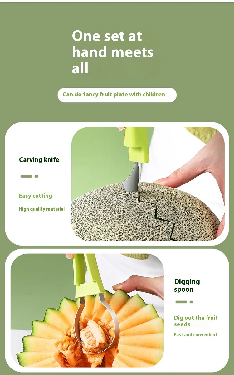 Title 3, New Six-in-One Fruit Tool Set Make fruit prepar...