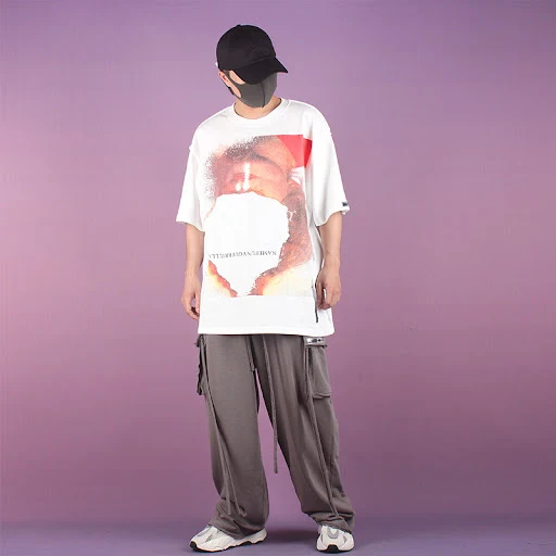 Title 5, Hip-hop High Street Burning Theme Printing Nich...