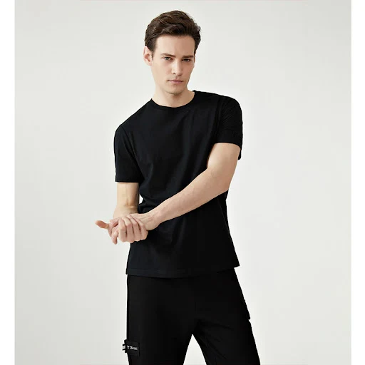 Title 3, Loose Casual Crewneck Versatile Top with Emboss...