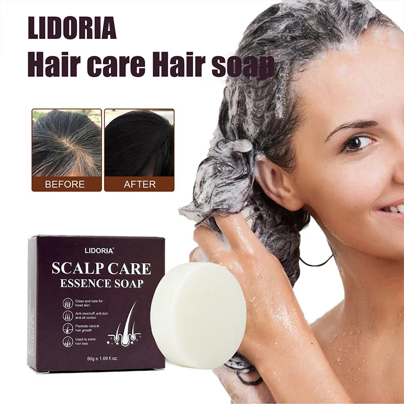 Sapone Nero per Capelli – Detergente, Illuminante Radici, Nutriente. Deterge, illumina, nutre i capelli scuri, per una chioma radiosa. — foto 1
