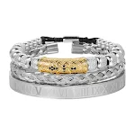 Pulseira Tecida Esqueleto Zircônia Retrô Europeia e Americana Jóia gótica unissex Pulseira ajustável e charmosa Acessório perfeito para looks estilosos — foto 15