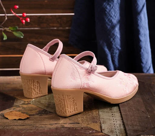 Title 5, Embroidered High Heel Shoes with Matching Horse...