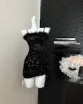 Zartes Geburtstags-Tube-Top-Kleid, süß & spicy, Fishtail-Design. Feiern Sie stilvoll mit diesem eleganten Kleid. — foto 4