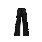 Men's Hollow-out Design Bootcut Casual Trousers offering a stylish and comfortable fit, perfect for everyday wear, enhan — photo 2