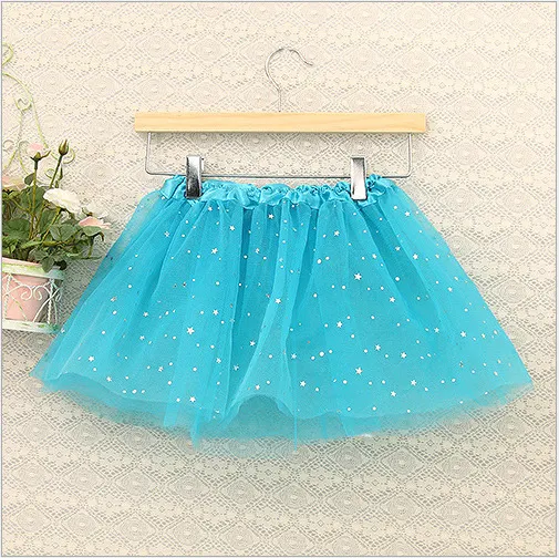 Kinder pettiskirt met pailletten en glittersterren TUTU rok, dansrok, ideaal voor optredens en feesten. — foto 3