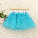 Kinder pettiskirt met pailletten en glittersterren TUTU rok, dansrok, ideaal voor optredens en feesten. — foto 3