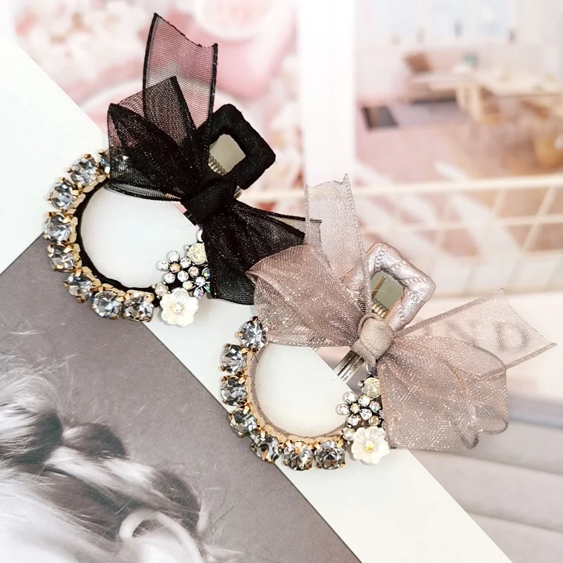Title 5, Grampos de cabelo femininos com borboleta, rend...
