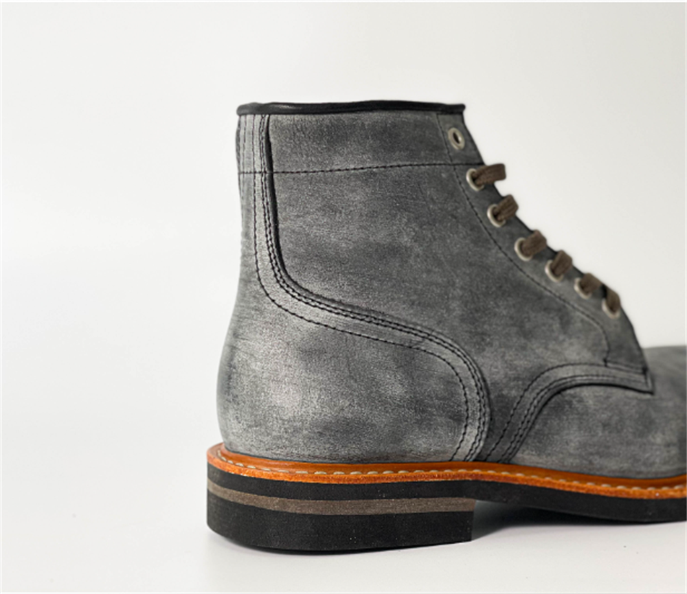 Retro muške čizme Goodyear Craft Ručno rađene sloj na prstima magleni vosak goveđa koža čizme - Kvalitet i stil — foto 2