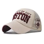 Boston Beige Mesh Cap