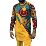 African Ethnic Style Men's Casual Suit African Ethnic Wax Cloth Men's Suit Cross-Border E-Commerce Wholesale Supply — photo 5