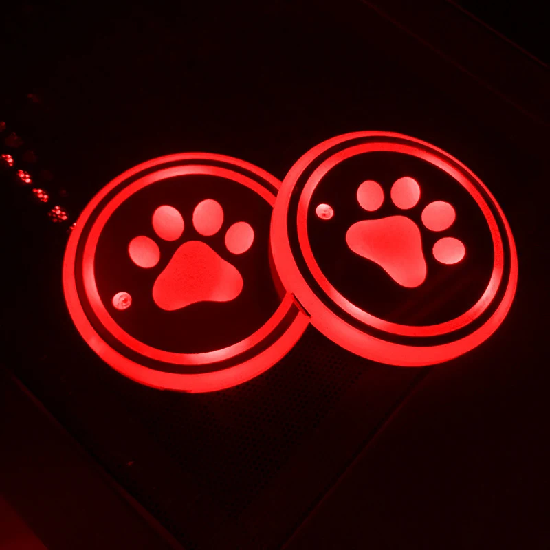 Title 6, LED luminous water coaster, water cup mat, car ...