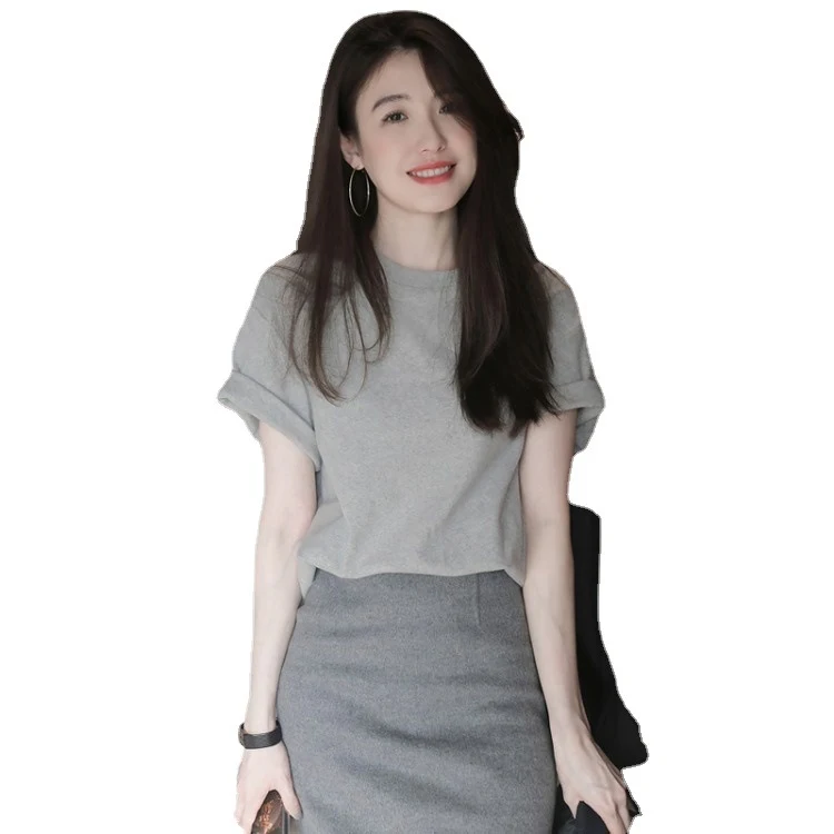 Title 3, Womens high-end short-sleeved top, light matur...
