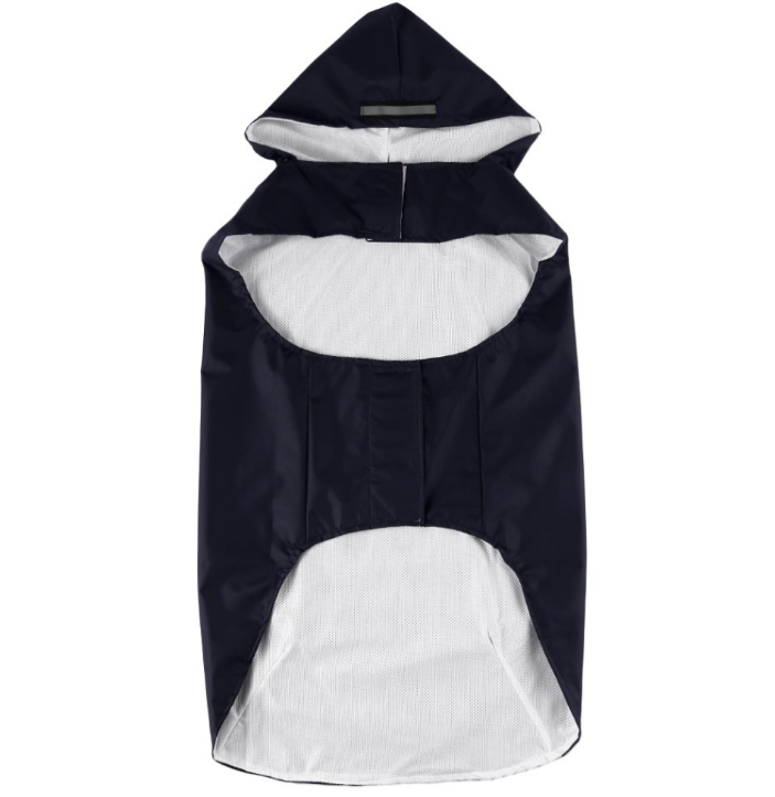 Impermeable reflectante para perros grandes con gorro, ropa integral para perros, súper impermeable, ideal para lluvia y seguridad. — foto 2