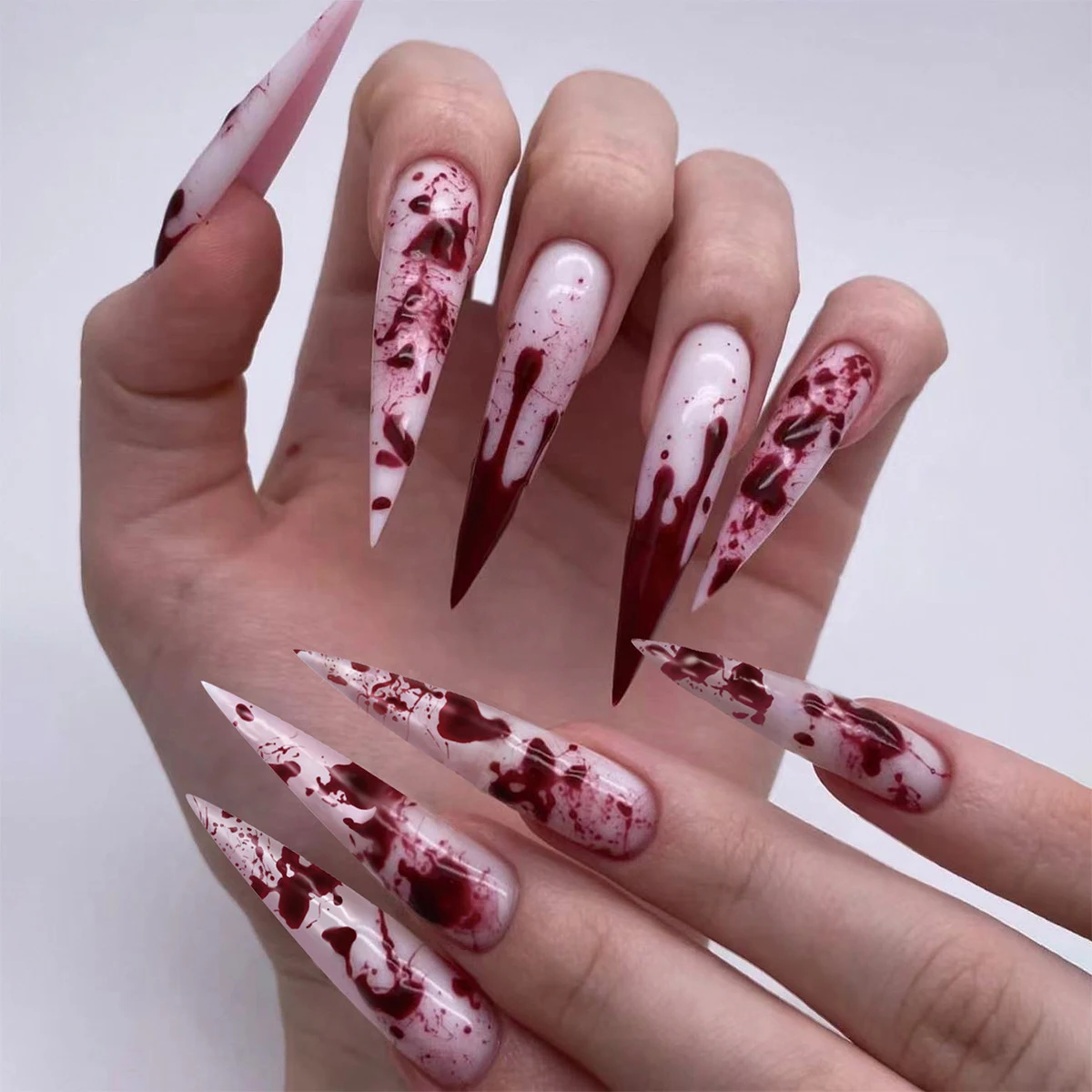 Title 2, Halloween Wear 3D Stereo Nail Shaped Pieces for...