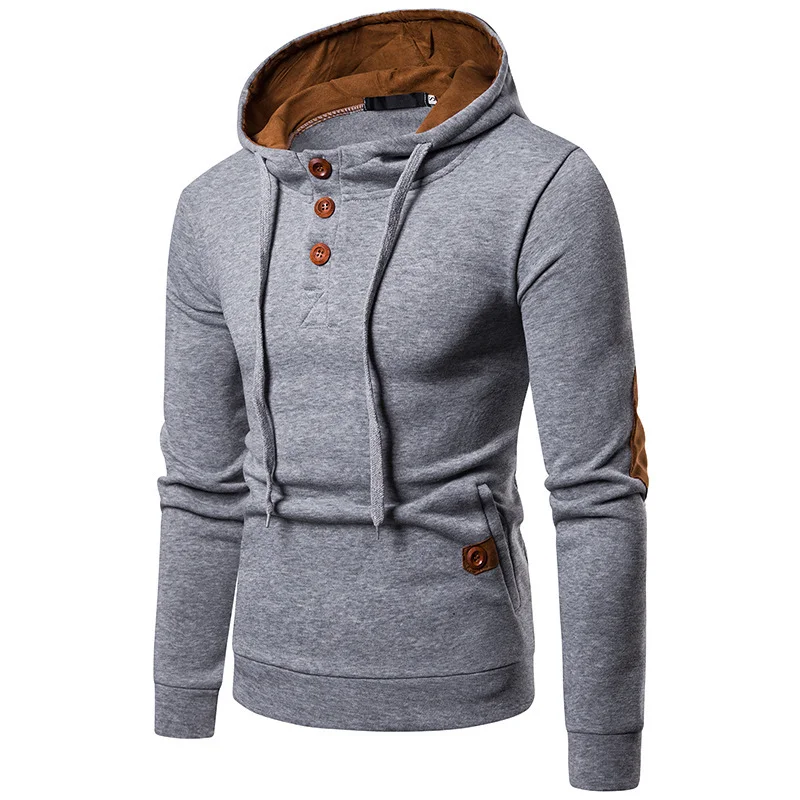Title 4, Moletom com capuz de camurça grande masculino –...