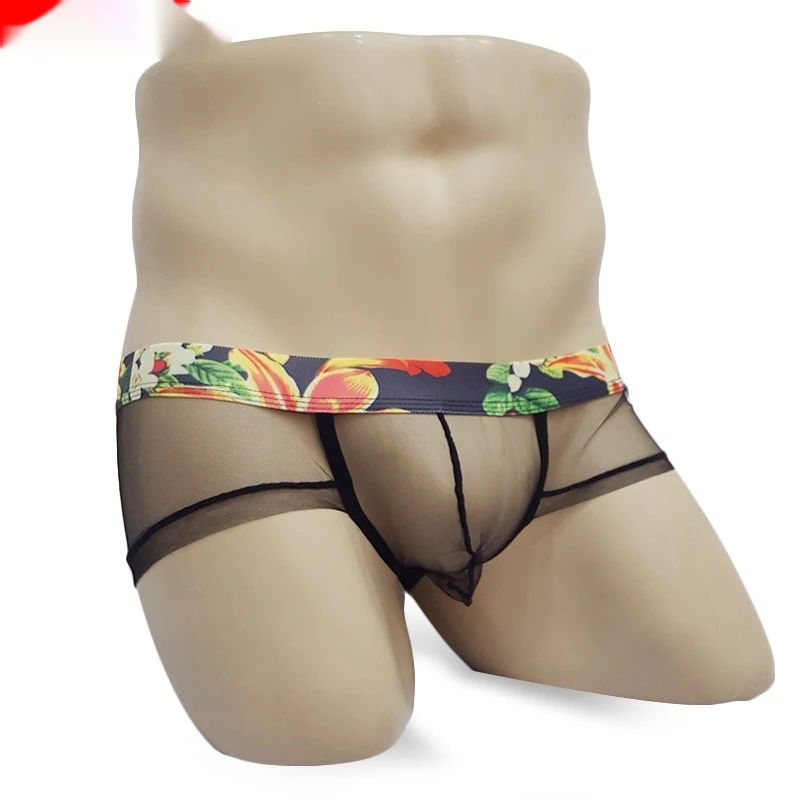 Cueca masculina transparente de malha leve, cintura baixa, sexy. Conforto e sensualidade para o seu dia a dia. — foto 3