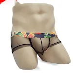 Cueca masculina transparente de malha leve, cintura baixa, sexy. Conforto e sensualidade para o seu dia a dia. — foto 3