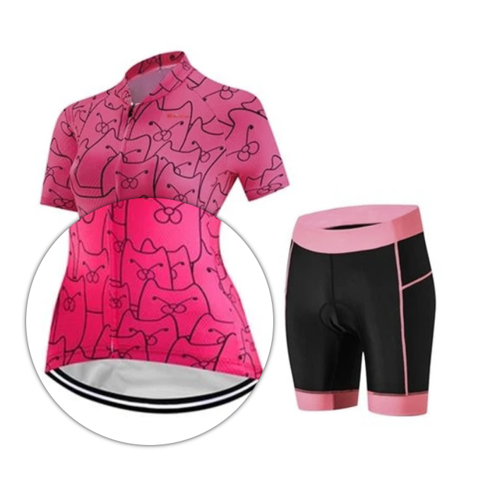 Title 4, CatPink Cycling Kit for women. Breathable and c...