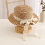 Khaki bow ribbon