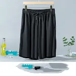 Men's Pajamas Summer Ice Silk Shorts Thin Style Loose Sports and Leisure Shorts Large Underpants Air Conditioning C — photo 9